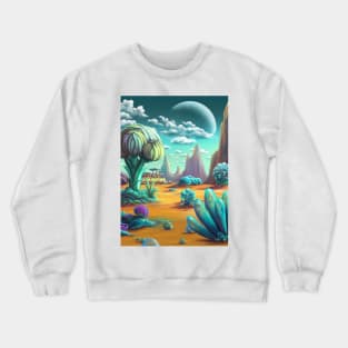 Alien World Landscape 2 Crewneck Sweatshirt